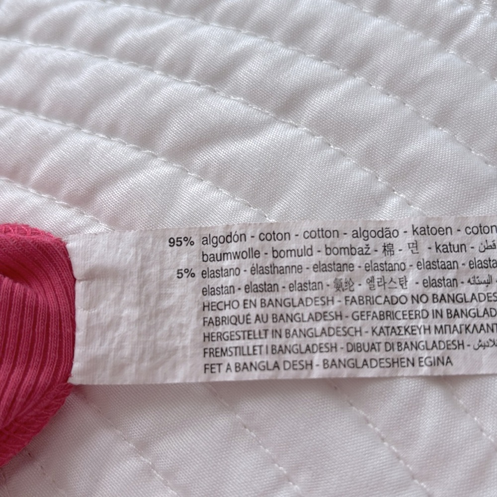 Zara Pink Ribbed Tank Top Racer Back Ultra Cropped Women’s Large - Picture 8 of 8
